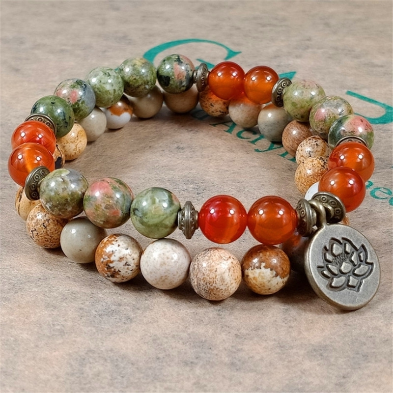 J-Yoga Fitness - Charm Đá Cổ Tay Mala Chữa