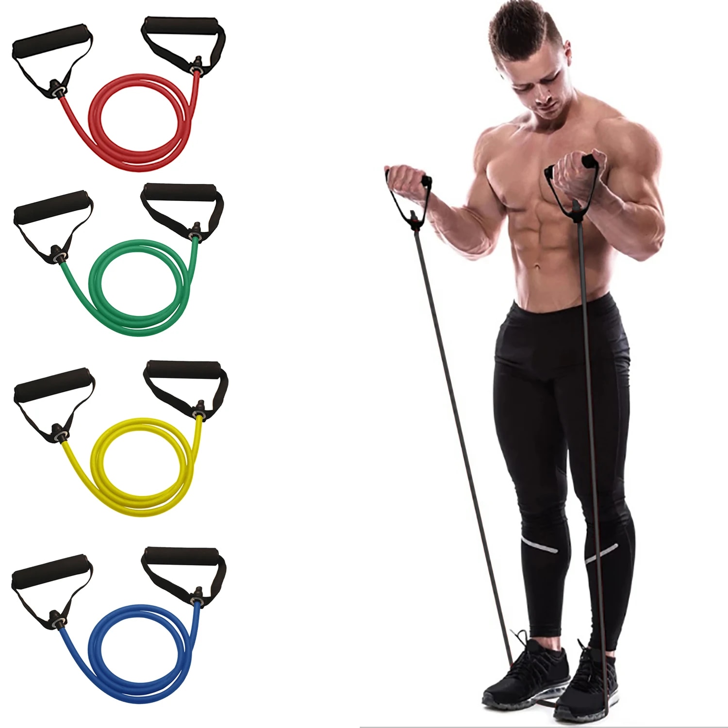 Grip Strengthener Hand - Hand Gripped Exercise Resistance Bands, Durable