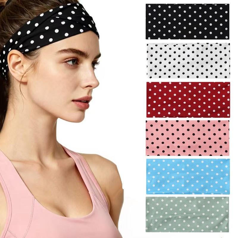 Polka Dot Yoga Elastic Headban - đánh giá và giá J-Yoga Fitness