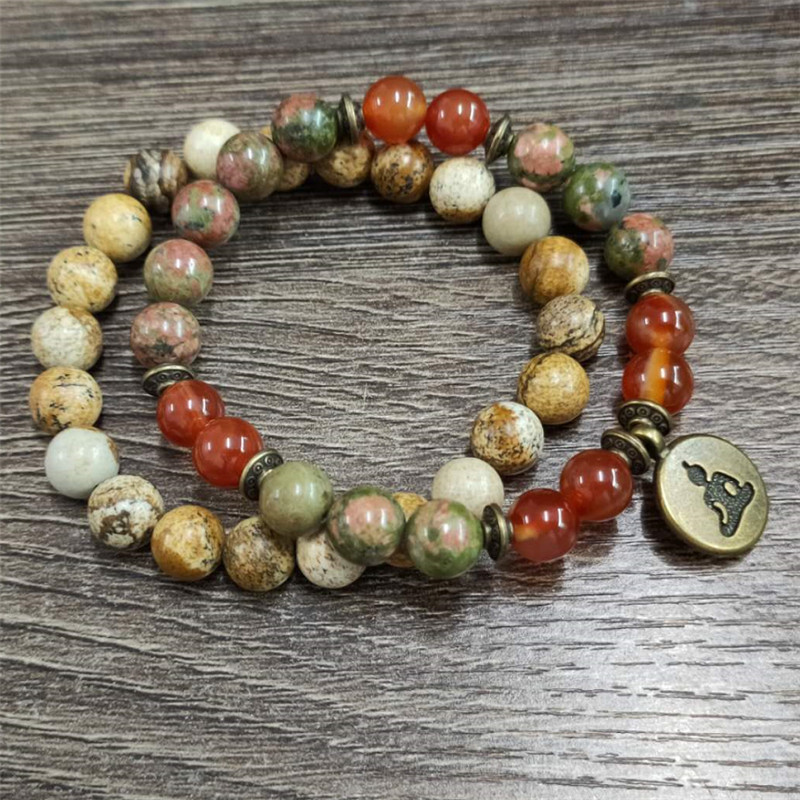 Charm Đá Cổ Tay Mala Chữa Bệnh - đánh giá và giá J-Yoga Fitness