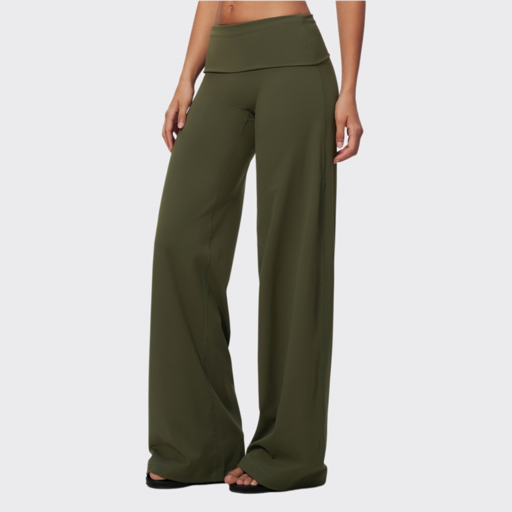Women Fold Over Waist Pants Yo - đánh giá và giá J-Yoga Fitness